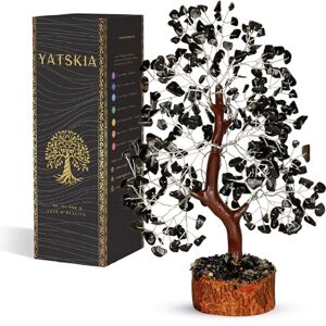 YATSKIA Black Tourmaline Crystal Bonsai, Money, Tree of Life Decor, Chakra Tree of Life, Energy Gifts for Women, Crystals and Gemstones YATSKIA Black Tourmaline Crystal Bonsai, Money, Tree of Life Decor, Chakra Tree of Life, Energy Gifts for Women, Crystals and Gemstones