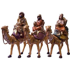 VILLAGE GIFT IMPORTERS 5" Christmas Nativity Collection Three Wise Men Bundle Three Kings with Camels Traditional Nativity Figures with New Merchants! Hand-Painted and Made in Italy VILLAGE GIFT IMPORTERS 5" Christmas Nativity Collection Three Wise Men Bundle Three Kings with Camels Traditional Nativity Figures with New Merchants! Hand-Painted and Made in Italy