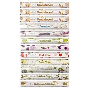 STAMFORD INC. STAMFORD 37328 Sandalwood Variety Set Incense Sticks-12 Packs x 20 Sticks, Black, One Size STAMFORD INC. STAMFORD 37328 Sandalwood Variety Set Incense Sticks-12 Packs x 20 Sticks, Black, One Size