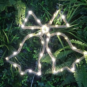 SHATCHI Christmas Bells Silhouette LED Hemp Rope Lights Xmas Decoration Battery Operated Holiday Garden Home Wall Room Hanging Décor, Brown, Large SHATCHI Christmas Bells Silhouette LED Hemp Rope Lights Xmas Decoration Battery Operated Holiday Garden Home Wall Room Hanging Décor, Brown, Large