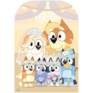 STAR CUTOUTS SC4625 Bluey Wedding Stand-In Cardboard Cutout – 131cm Party Decor STAR CUTOUTS SC4625 Bluey Wedding Stand-In Cardboard Cutout – 131cm Party Decor