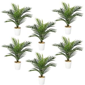 Leaf Pack of 6 x Realistic Artificial Potted Foliage Plants Leaf Pack of 6 x Realistic Artificial Potted Foliage Plants