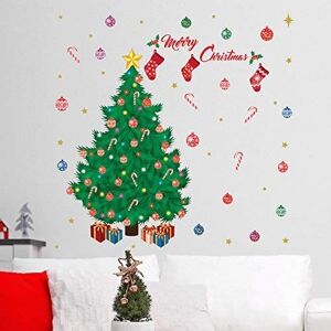 WALPLUS Christmas Decorations Wall Stickers "Merry Christmas with Christmas Tree " Wall Murals Decals Living Room Children Nursery School Restaurant Cafe Hotel Home Décor WALPLUS Christmas Decorations Wall Stickers "Merry Christmas with Christmas Tree " Wall Murals Decals Living Room Children Nursery School Restaurant Cafe Hotel Home Décor