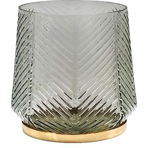 Ivyline Elm Embossed Candle Holder in Clear Grey Waterproof & Stylish Decorative Textured Glass Holder for Tealight Candle H15cm x W15cm x D15cm Ivyline Elm Embossed Candle Holder in Clear Grey Waterproof & Stylish Decorative Textured Glass Holder for Tealight Candle H15cm x W15cm x D15cm