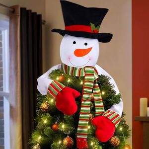 luck sea Christmas Tree Topper Snowman Hugger Xmas/Holiday/Winter Wonderland Party Decoration Ornament Supplies luck sea Christmas Tree Topper Snowman Hugger Xmas/Holiday/Winter Wonderland Party Decoration Ornament Supplies