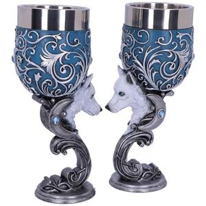 Nemesis Now B5192R0 Wild at Heart Goblets 18.5cm (Set of 2), Stainless Steel, 200 milliliters, Blue Nemesis Now B5192R0 Wild at Heart Goblets 18.5cm (Set of 2), Stainless Steel, 200 milliliters, Blue