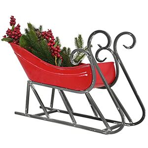 All Chic Small Red Metal Vintage Santa Sleigh Sledge Ornament Xmas table decoration Christmas ornaments All Chic Small Red Metal Vintage Santa Sleigh Sledge Ornament Xmas table decoration Christmas ornaments