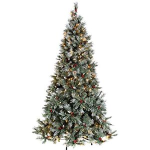WeRChristmas Pre-Lit Scandinavian Blue Spruce Christmas Tree with 300 Chasing Warm LED Lights, 6 feet/1.8m WeRChristmas Pre-Lit Scandinavian Blue Spruce Christmas Tree with 300 Chasing Warm LED Lights, 6 feet/1.8m