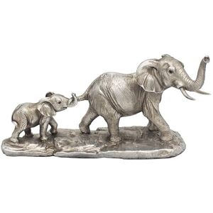 The Leonardo Collection Silver Elephant and Calf Figurine For Home & Office Home Decor Ornaments Gift For Women & Men Beautiful Figurine For Indoor & Outdoor Living Room Decor Ornaments The Leonardo Collection Silver Elephant and Calf Figurine For Home & Office Home Decor Ornaments Gift For Women & Men Beautiful Figurine For Indoor & Outdoor Living Room Decor Ornaments