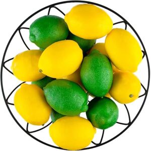 Toopify 20 PCS Artificial Lemons Yellow Green Mixture Fake Fruit Lemons Artificial Lifelike Simulation Lemon for Home House Kitchen Party Decoration Toopify 20 PCS Artificial Lemons Yellow Green Mixture Fake Fruit Lemons Artificial Lifelike Simulation Lemon for Home House Kitchen Party Decoration