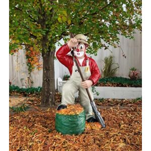 GILDE Clown Autumn Leaves Resin Decorative Figure and Collectible 15 cm High Multicoloured Decorative Figure GILDE Clown Autumn Leaves Resin Decorative Figure and Collectible 15 cm High Multicoloured Decorative Figure