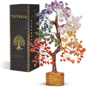 YATSKIA 7 Chakra Tree of Life, Crystals and Healing Stones, Birthday Gifts for Women Crystal Tree for Positive Energy, Office Decor, Gifts for Women YATSKIA 7 Chakra Tree of Life, Crystals and Healing Stones, Birthday Gifts for Women Crystal Tree for Positive Energy, Office Decor, Gifts for Women
