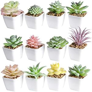 Tiita Artificial Faux Succulents in Pots Fake Plants Ceramic Arrangement Planter Small Mini Tiny Decoration for Home Office Desk Window Sill Bathroom Bedroom Outdoor Indoor 12 Set Tiita Artificial Faux Succulents in Pots Fake Plants Ceramic Arrangement Planter Small Mini Tiny Decoration for Home Office Desk Window Sill Bathroom Bedroom Outdoor Indoor 12 Set