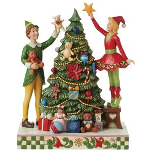 Enesco Jim Shore Elf Decorating Tree Figurine Figurine Enesco Jim Shore Elf Decorating Tree Figurine Figurine