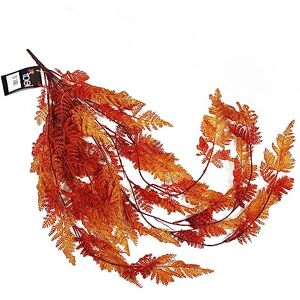 Leaf 100cm Artificial Hanging Maidenhair Fern Plant Autumn Orange Leaf 100cm Artificial Hanging Maidenhair Fern Plant Autumn Orange