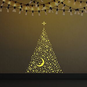 WALPLUS 120 x 90 cm "Moon & Stars Glow in the Dark Tree" Removable Christmas Wall Stickers Murals Nursery Office Home Decoration WALPLUS 120 x 90 cm "Moon & Stars Glow in the Dark Tree" Removable Christmas Wall Stickers Murals Nursery Office Home Decoration