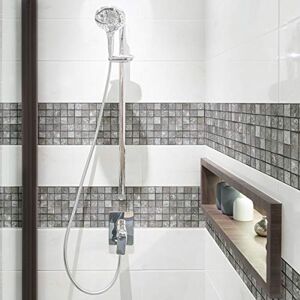 Ambiance Sticker Self-Adhesive Decorative Wall Decal Cement Tile for Bathroom and Kitchen Pierre Pack of 6 Stickers of 5 x 30 cm Ambiance Sticker Self-Adhesive Decorative Wall Decal Cement Tile for Bathroom and Kitchen Pierre Pack of 6 Stickers of 5 x 30 cm