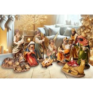 Faithful Treasure 12 inch Tall 11-Piece Set of Large Christmas Nativity Scene Figurines Faithful Treasure 12 inch Tall 11-Piece Set of Large Christmas Nativity Scene Figurines