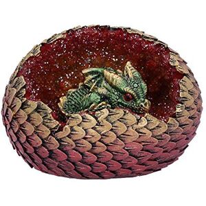 Nemesis Now Green Geode Home Glittering Hatchling and Egg Figurine, Polyresin, One Size Nemesis Now Green Geode Home Glittering Hatchling and Egg Figurine, Polyresin, One Size