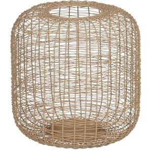 BigBuy Home Candle Lantern Beige 24 x 24 x 23 cm Iron BigBuy Home Candle Lantern Beige 24 x 24 x 23 cm Iron