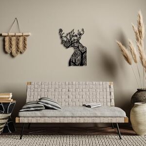 Hanah Home Stylish Black Decorative Metal Wall Accessory, 28 x 38 cm, 100% Metal, 1.5 mm Thickness, Perfect for Home Decor and Modern Spaces Hanah Home Stylish Black Decorative Metal Wall Accessory, 28 x 38 cm, 100% Metal, 1.5 mm Thickness, Perfect for Home Decor and Modern Spaces