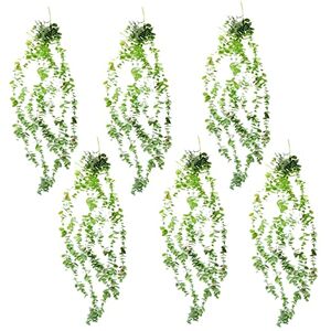 Leaf Design Artificial Hanging Plants Multipack, 6 X 80cm Eucalyptus, 80cm Leaf Design Artificial Hanging Plants Multipack, 6 X 80cm Eucalyptus, 80cm