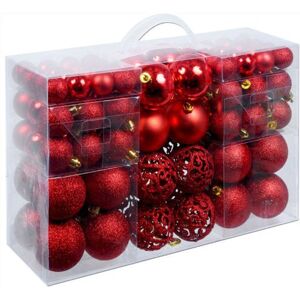 Bakaji Red Christmas Balls Set - 3/4/6cm Decorations Bakaji Red Christmas Balls Set - 3/4/6cm Decorations