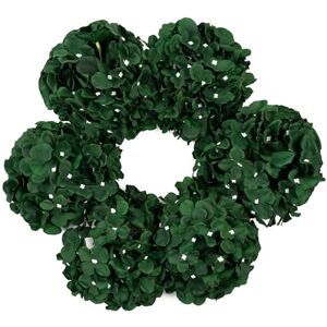 DuHouse 8.7" Silk Hydrangea Flower Heads with Stems Fake Hydrangeas Flowers for DIY Wedding Centerpiece Home Decor,Pack of 6(Dark Green) DuHouse 8.7" Silk Hydrangea Flower Heads with Stems Fake Hydrangeas Flowers for DIY Wedding Centerpiece Home Decor,Pack of 6(Dark Green)