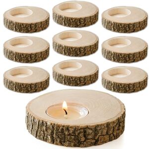 SARAP Tea Light Candle Holders Pack of 10 Votive Wood Tealight Holder Centerpieces for Tables Rustic Wedding Decor and Wedding Favors Decorative Tealight Candle Holders for Table SARAP Tea Light Candle Holders Pack of 10 Votive Wood Tealight Holder Centerpieces for Tables Rustic Wedding Decor and Wedding Favors Decorative Tealight Candle Holders for Table