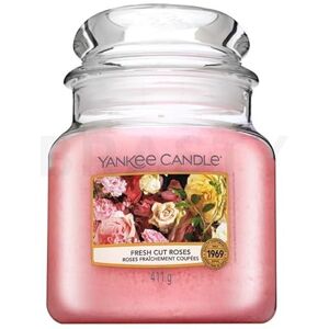 Yankee Candle Scented Candle Fresh Cut Roses Medium Jar Candle Long Burning Candles: up to 75 Hours Gifts for Women Yankee Candle Scented Candle Fresh Cut Roses Medium Jar Candle Long Burning Candles: up to 75 Hours Gifts for Women