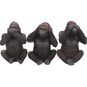 Nemesis Now H3523J7 Three Wise Gorillas Figurine 13.5cm Black Nemesis Now H3523J7 Three Wise Gorillas Figurine 13.5cm Black