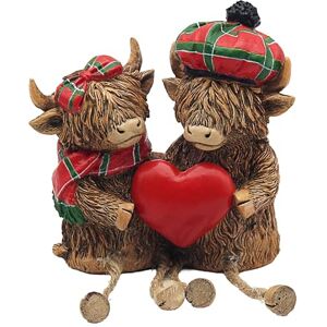 Lesser & Pavey Happy Highland, Highland Cows Tartan Figurines Statues For Home Decor Ideal Ornaments Friendship Gifts For Women & Men Lovely Table Centerpiece & Living Room Accessories Lesser & Pavey Happy Highland, Highland Cows Tartan Figurines Statues For Home Decor Ideal Ornaments Friendship Gifts For Women & Men Lovely Table Centerpiece & Living Room Accessories