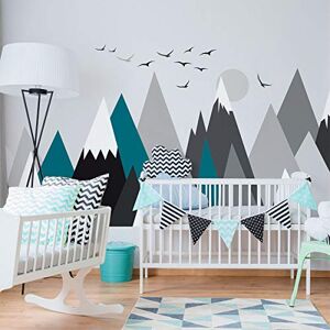 Ambiance Sticker s Scandinavian Nordic Mountains Wall Decals, DIY Home Decor, Peel and Stick Removable Stickers, Waterproof and Self Adhesive Wall Art H60 x L115 CM Ambiance Sticker s Scandinavian Nordic Mountains Wall Decals, DIY Home Decor, Peel and Stick Removable Stickers, Waterproof and Self Adhesive Wall Art H60 x L115 CM