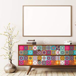 Ambiance Sticker Self-Adhesive Furniture and Tables Tile Stickers for Kitchen and Living Room Decoration Ugo Pack of 24 Stickers of 10 x 10 cm Ambiance Sticker Self-Adhesive Furniture and Tables Tile Stickers for Kitchen and Living Room Decoration Ugo Pack of 24 Stickers of 10 x 10 cm