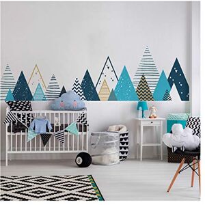 Ambiance Sticker s Scandinavian Tipika Mountains Wall Decals, DIY Home Decor, Peel and Stick Removable Stickers, Waterproof and Self Adhesive Wall Art H45 x L180 CM Ambiance Sticker s Scandinavian Tipika Mountains Wall Decals, DIY Home Decor, Peel and Stick Removable Stickers, Waterproof and Self Adhesive Wall Art H45 x L180 CM