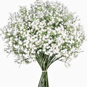 LYLYFAN 12 Pcs Babys Breath Artificial Flowers, Gypsophila Real Touch Flowers for Wedding Party Home Garden Decoration LYLYFAN 12 Pcs Babys Breath Artificial Flowers, Gypsophila Real Touch Flowers for Wedding Party Home Garden Decoration