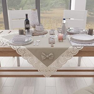 PETTI Artigiani Italiani - Elegant Centerpiece - Cotton, Solid Colour, Lace Frill - Centerpiece PETTI Artigiani Italiani - Elegant Centerpiece - Cotton, Solid Colour, Lace Frill - Centerpiece