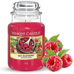 Yankee Candle Scented Candle Red Raspberry Large Jar Long Burning Candles: up to 150 Hours Perfect Gifts for Women Yankee Candle Scented Candle Red Raspberry Large Jar Long Burning Candles: up to 150 Hours Perfect Gifts for Women