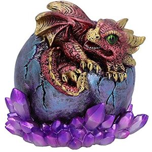 Nemesis Now Crimson Hatchling Glow Dragon Red Dragonling Crystal Figurine, 12.5cm Nemesis Now Crimson Hatchling Glow Dragon Red Dragonling Crystal Figurine, 12.5cm