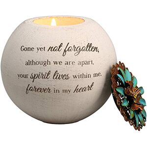 Pavilion Gift Company 19093 Forever in My Heart Terra Cotta Candle Holder, 4-Inch, White Pavilion Gift Company 19093 Forever in My Heart Terra Cotta Candle Holder, 4-Inch, White