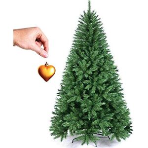 BAKAJI Christmas Tree Pine of Wishes High 150 cm with metal base 375 Tips Inserted and Hooked, Realistic BAKAJI Christmas Tree Pine of Wishes High 150 cm with metal base 375 Tips Inserted and Hooked, Realistic
