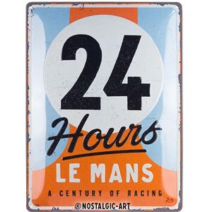 Nostalgic-Art Retro tin sign, 30 x 40 cm, 24h Le Mans – A Century of Racing – Gift idea for motor fans, made of metal, vintage design Nostalgic-Art Retro tin sign, 30 x 40 cm, 24h Le Mans – A Century of Racing – Gift idea for motor fans, made of metal, vintage design