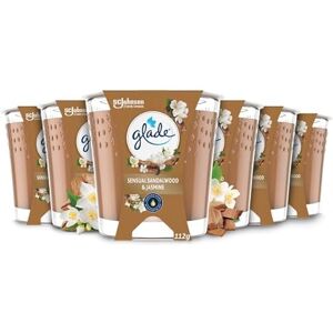 glade Jar Candle, Scented Candle Infused with Essential Oils, Up to 27 Hours, Sandalwood & Jasmine, Pack of 6 (6 x 112g) glade Jar Candle, Scented Candle Infused with Essential Oils, Up to 27 Hours, Sandalwood & Jasmine, Pack of 6 (6 x 112g)