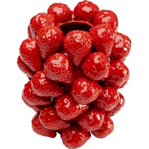 KARE Design Deco Vase Strawberries, Red, Decorative Vase for Flowers, Modern, Room Decor, Home Decor, Table Decoration for Living Room, Bedroom, Home Office, 24x21x21 cm (H/W/D) KARE Design Deco Vase Strawberries, Red, Decorative Vase for Flowers, Modern, Room Decor, Home Decor, Table Decoration for Living Room, Bedroom, Home Office, 24x21x21 cm (H/W/D)