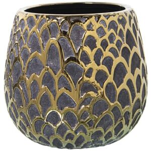 Alexandra House Living Ceramic Grey Vase 18 x 19 cm Alexandra House Living Ceramic Grey Vase 18 x 19 cm