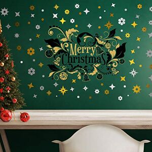 WALPLUS Wall Sti Christmas Wall Stickers – Mixed Holiday Decorations, Removable Vinyl Decals for Walls & Windows – Santa, Snowflakes, Reindeer – Xmas Room Decor for Home, Living Room, Bedroom WALPLUS Wall Sti Christmas Wall Stickers – Mixed Holiday Decorations, Removable Vinyl Decals for Walls & Windows – Santa, Snowflakes, Reindeer – Xmas Room Decor for Home, Living Room, Bedroom