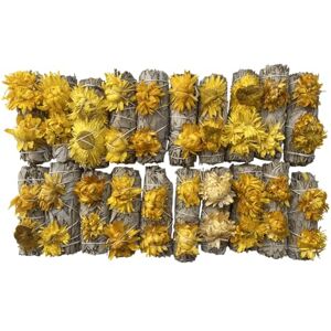 VIE Wholesale Sunflower and White Sage Smudge Sticks, 4", 20 Pieces VIE Wholesale Sunflower and White Sage Smudge Sticks, 4", 20 Pieces