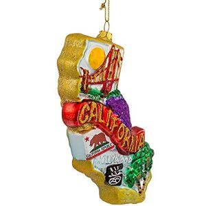 Kurt S. Adler Kurt Adler T0738 California Glass Ornament, 6-1/2-Inch Kurt S. Adler Kurt Adler T0738 California Glass Ornament, 6-1/2-Inch