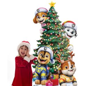 STAR CUTOUTS SC4900 Paw Patrol Christmas Tree Stack Cardboard Cutout Height 178cm STAR CUTOUTS SC4900 Paw Patrol Christmas Tree Stack Cardboard Cutout Height 178cm