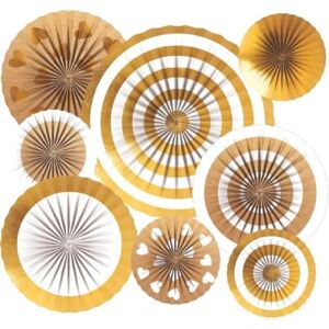amscan 9913248 Decorative Set, 8 Pieces, Decorative Fan for Weddings and Birthdays amscan 9913248 Decorative Set, 8 Pieces, Decorative Fan for Weddings and Birthdays